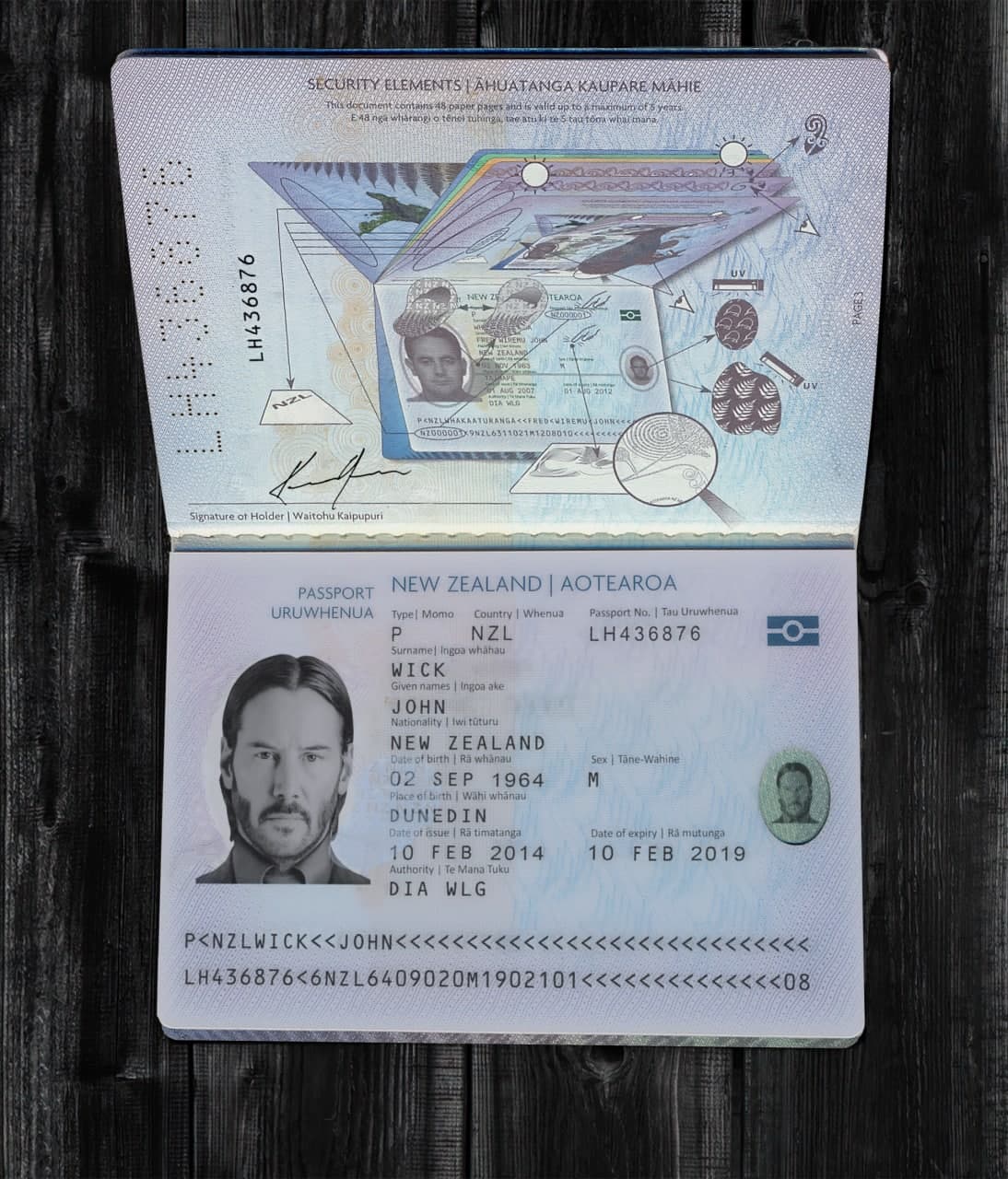 New Zealand Passport Template In Psd Format Fully Edi 8323