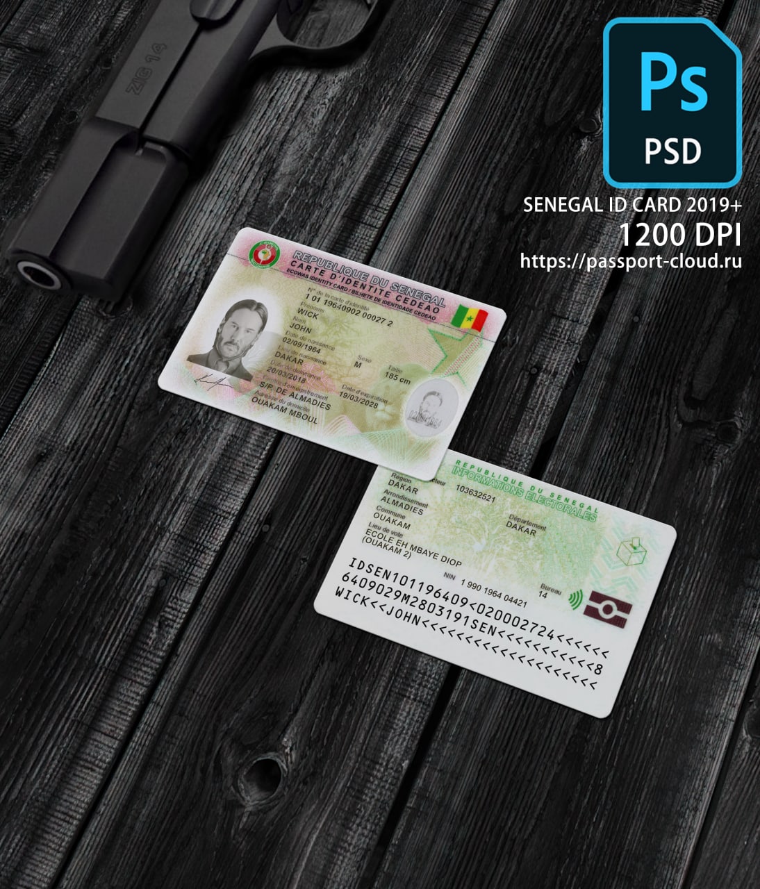 Senegal ID Card 2019+-0
